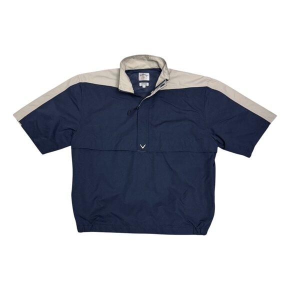 CALLAWAY GOLF Short Sleeve Waterproof Windbreaker Jacket Mens Large - Picture 1 of 5